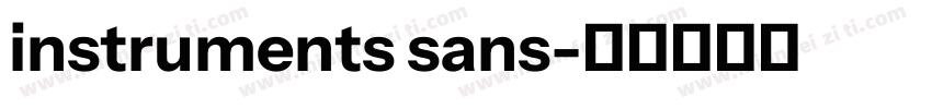 instruments sans字体转换